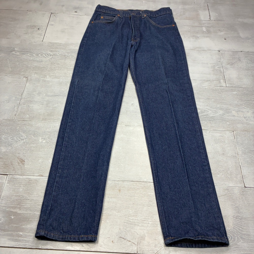 Levi's 505 Orange Tab Jeans Mens 33x34 Blue 20505-0217 Vintage 80s USA Made SN